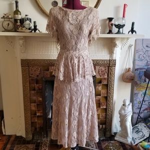 Vintage 80s Neiman Marcus lace dress